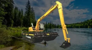 trenes de aterrizaje anfibios para excavadoras