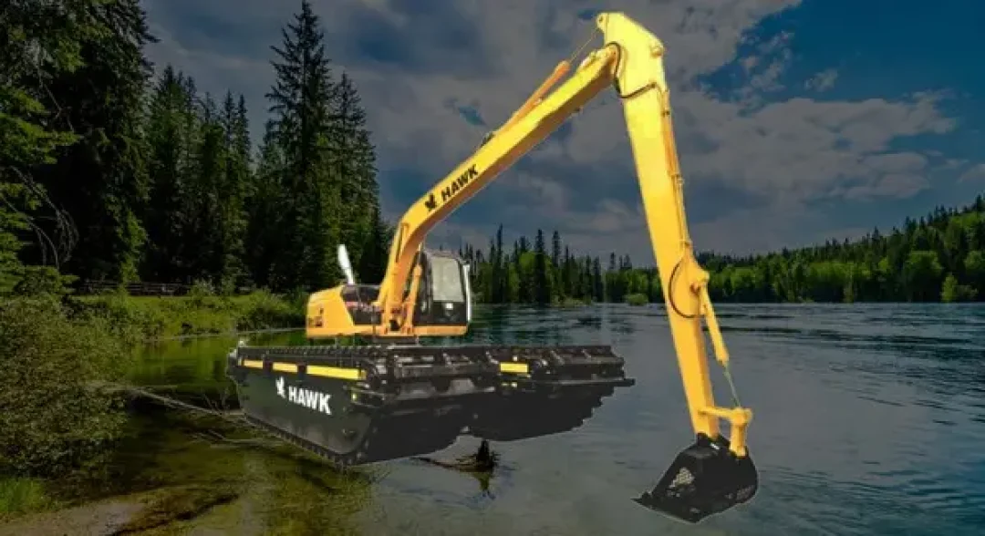 trenes de aterrizaje anfibios para excavadoras